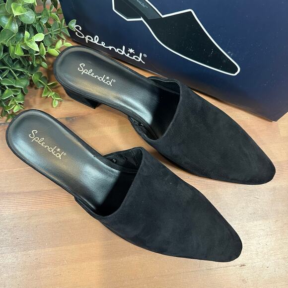 Splendid Women's Laylai Black Slide Mules Size 9 - Picture 2 of 7